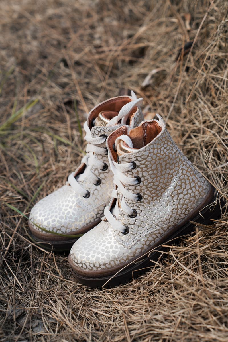 IK-KE Veterboots Goud Meisjes