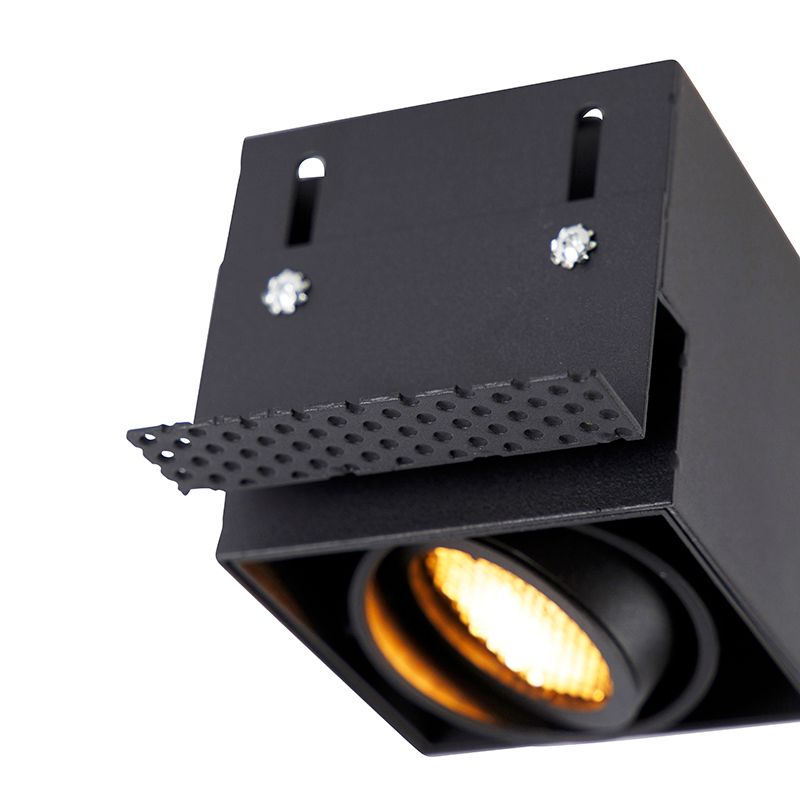 Inbouwspot zwart draai- en kantelbaar Trimless - Oneon Honey