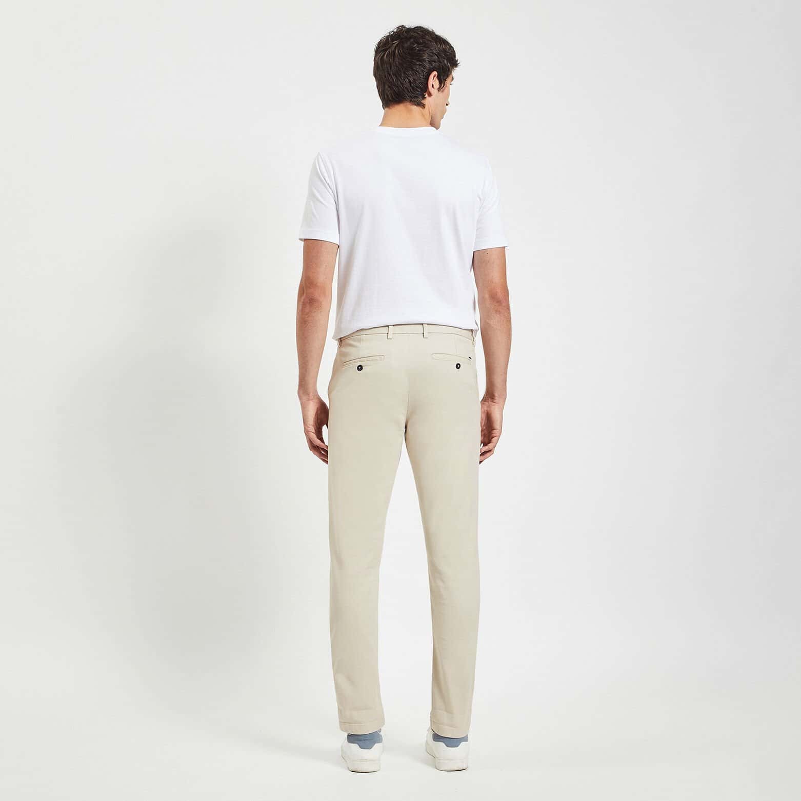 Pantalon chino slim urbain 'le parfait by JULES' Gris clair