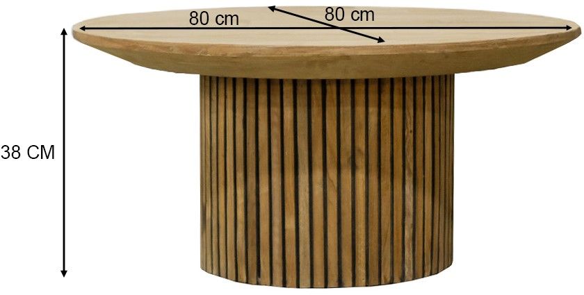 Salontafel Lausanne ⌀80  x H38 cm
