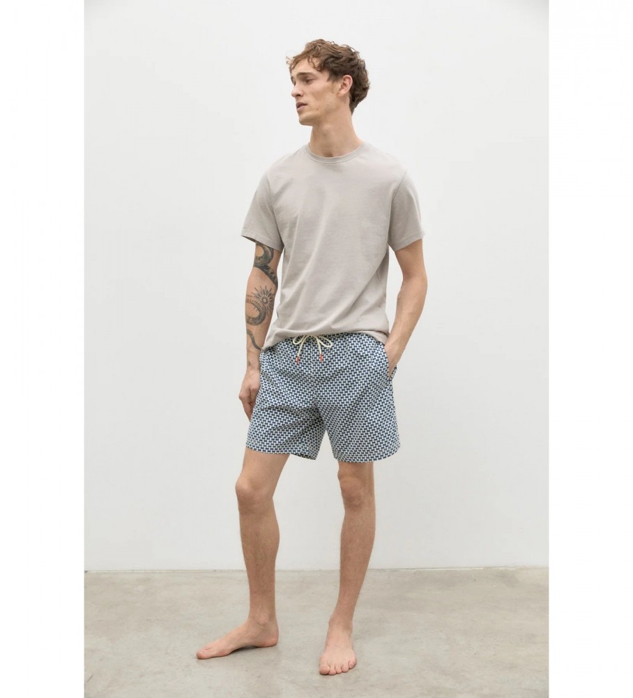 Maiô estampado ECOALF Fiyialf azul marinho