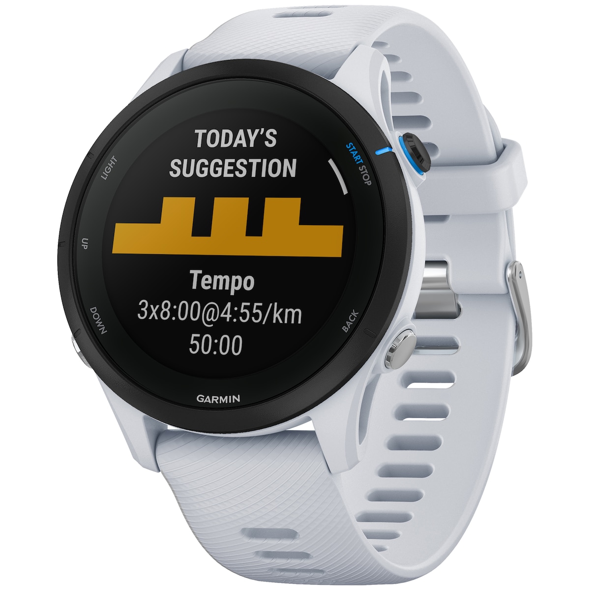 Garmin Forerunner 255 Music sportsklokke (hvit)