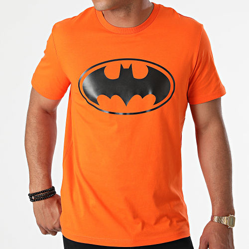 Tee Shirt Logo Orange Noir