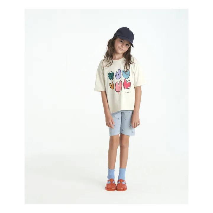 Esther T-shirt Hearts Coton Bio | Beige