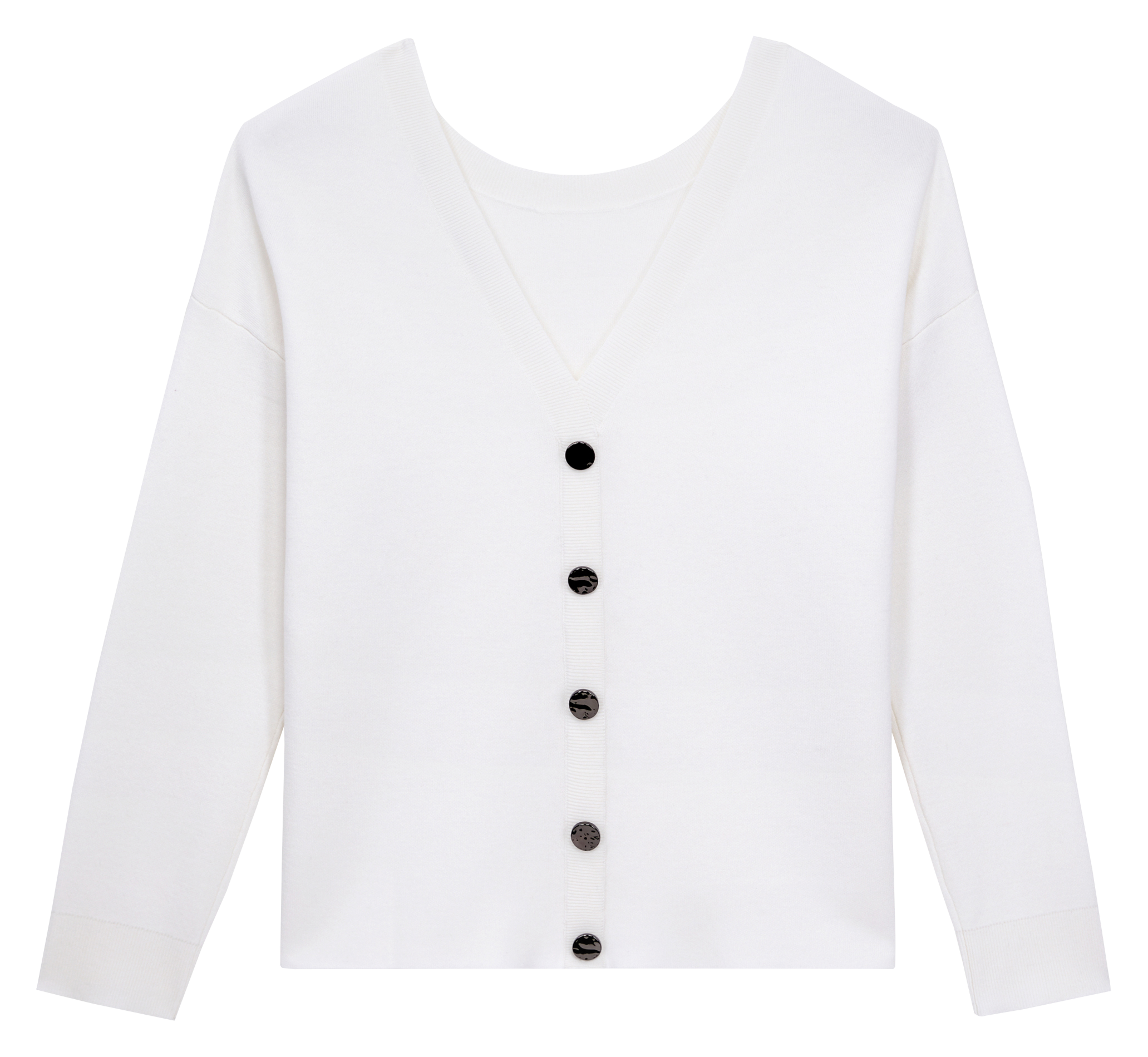 Pull col rond en laine mélangée| Multicolore
