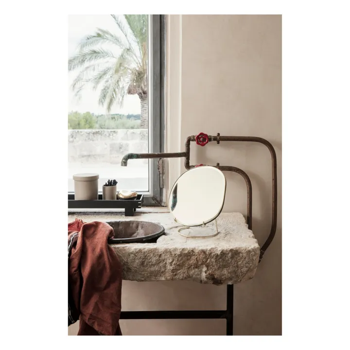 Ferm Living Miroir à poser Pond | Doré