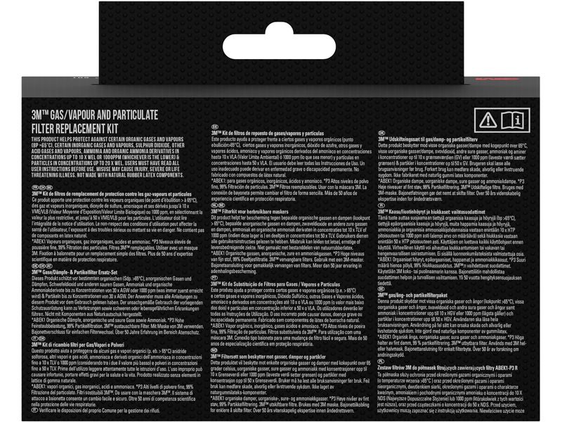 3M Farbspritzmaske A2P3 6002PRO Atemschutzmaske für Farbspritzarbeiten