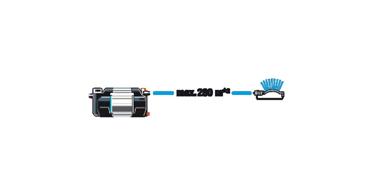 GARDENABesproeiingspomp 5600 Silent+  (Zwart/zilver)