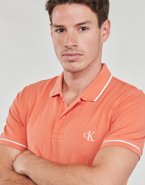 Calvin Klein Jeans - TIPPING SLIM POLO - Orange