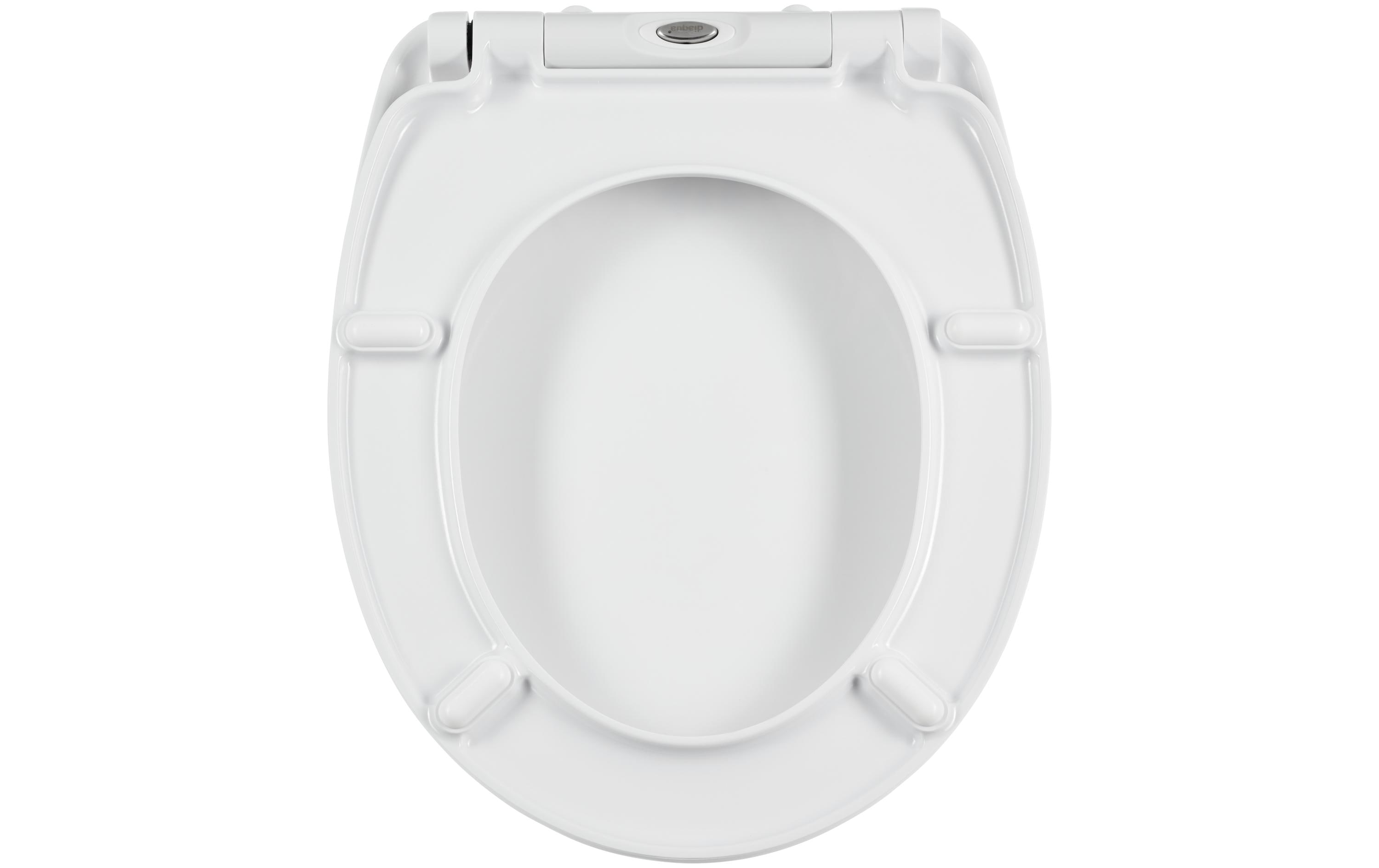 Toilettensitz Monkey mit Absenkautomatik, Weiss/SchwarzWC-Sitz