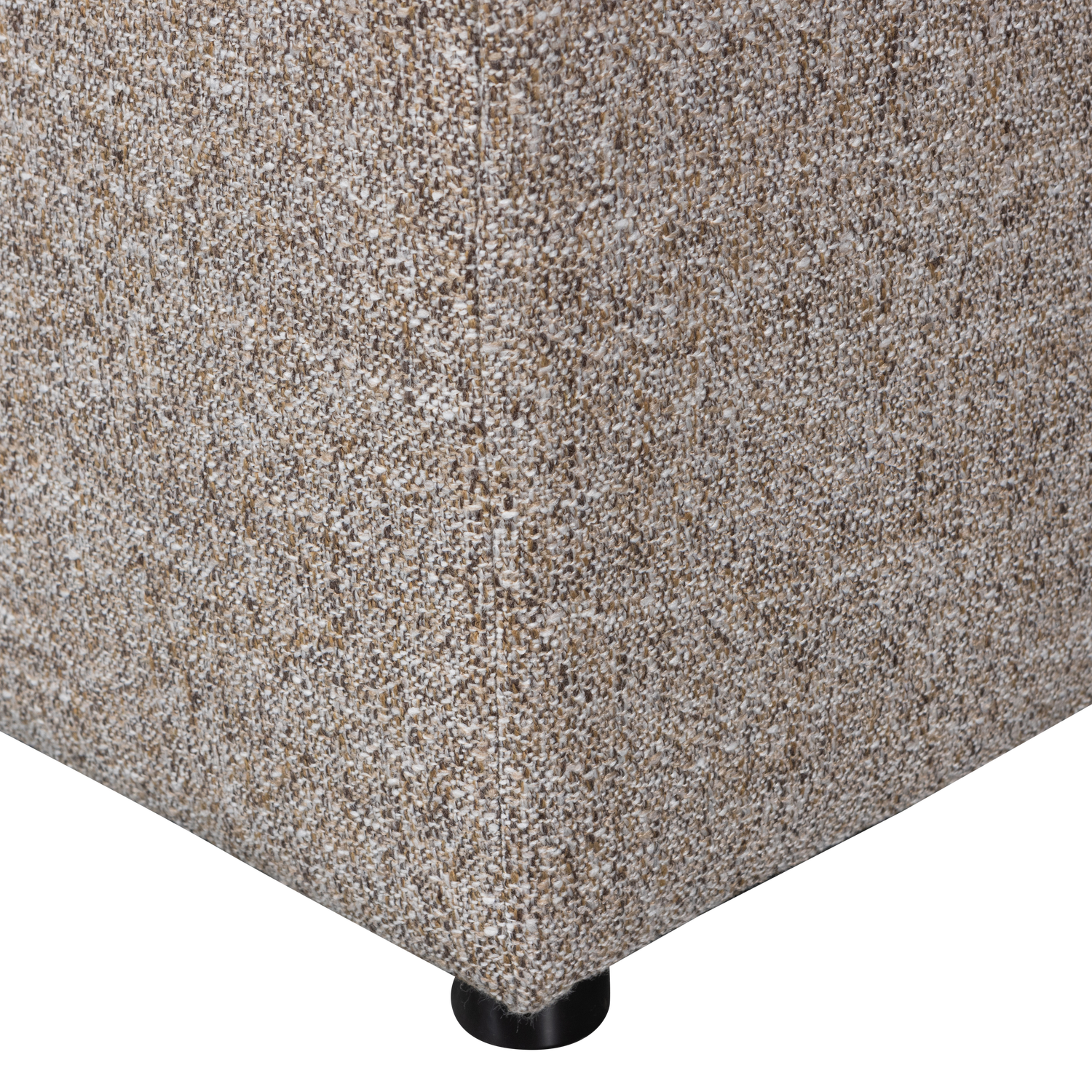 WOOOD Allure Hocker - Geweven Stof - Bruin Melange