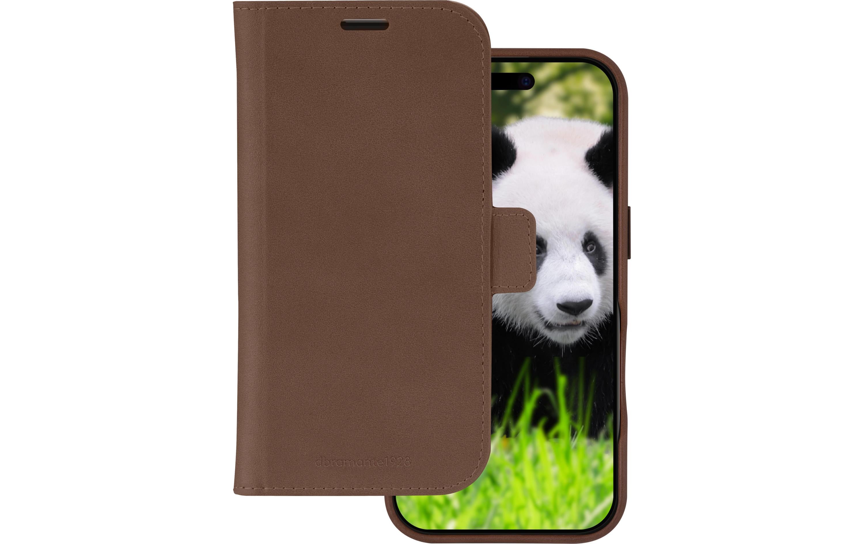 Book Cover Lynge iPhone 16 Pro BraunSchutzhülle für das Apple iPhone 16 Pro