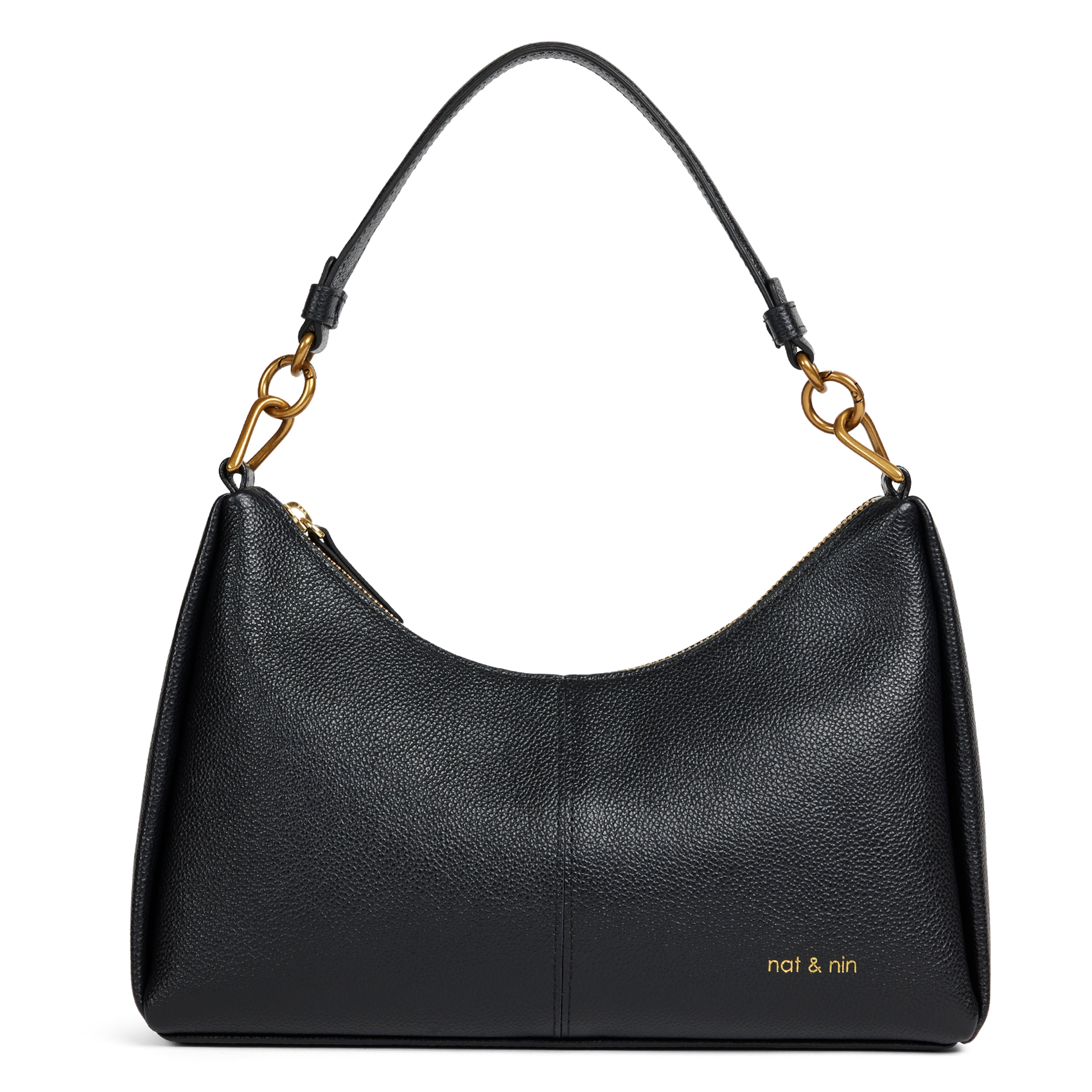 REJINA - Sac à main en cuir | Noir