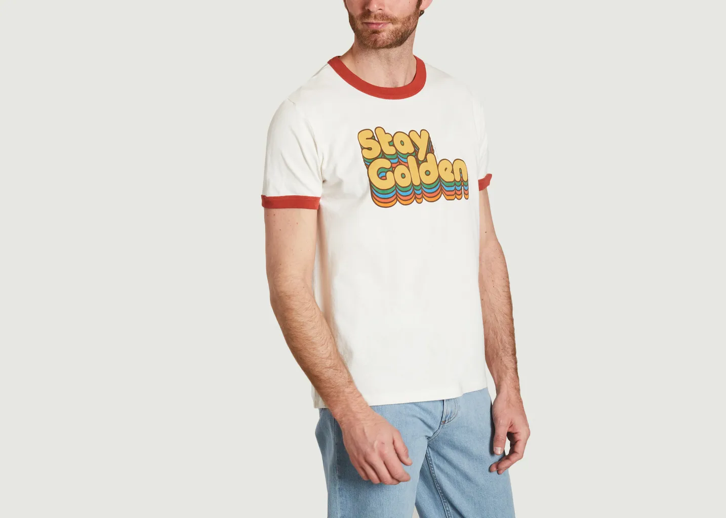 T-shirt Ricky Stay Golden Nudie Jeans