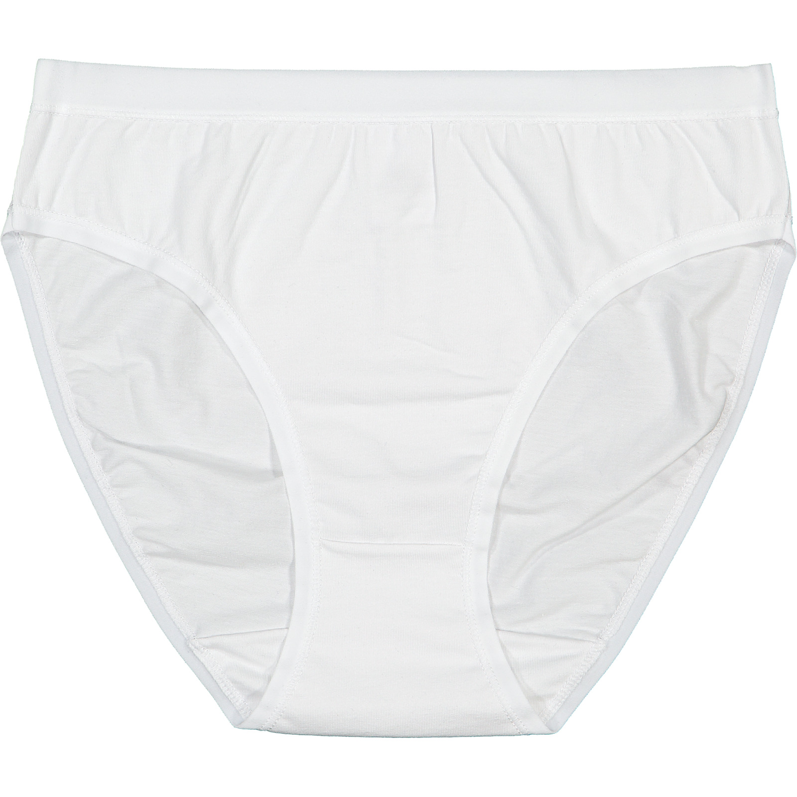 Damen Bio Bikini Slip 2er-Pack XL, weiss