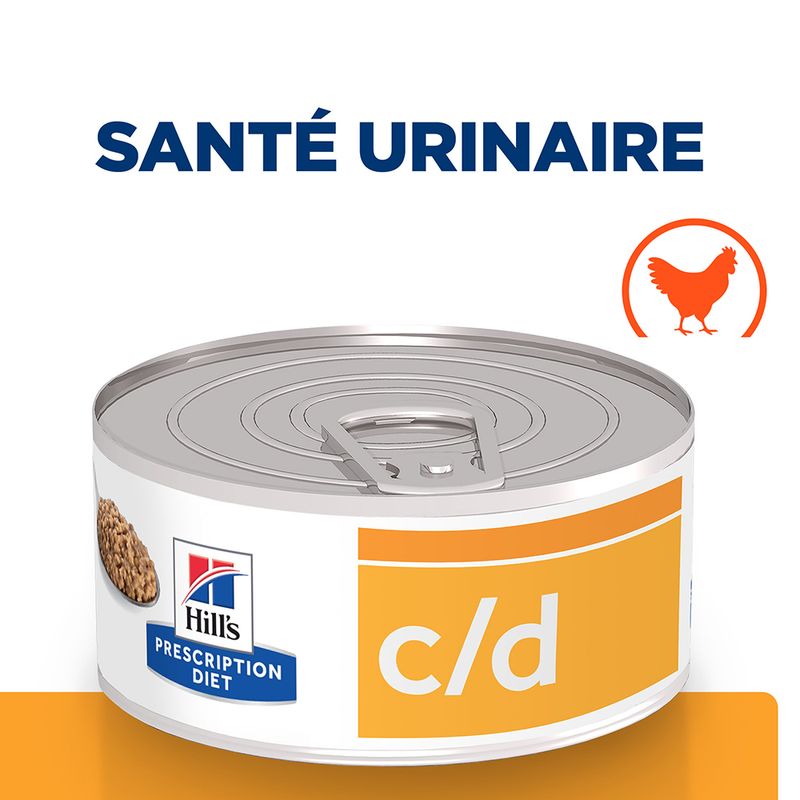 Hill's Prescription Diet c/d Urinary Care Multicare, poulet à prix discount sur bitiba.fr