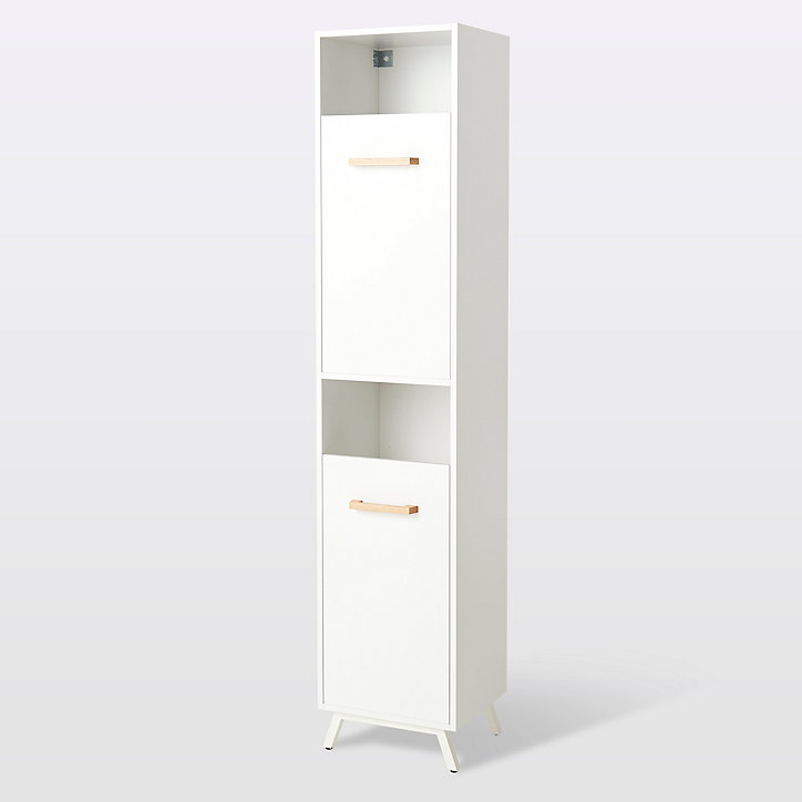 Colonne de salle de bains à linge GoodHome Ladoga blanc L. 40 x H. 190 x P. 36 cm
