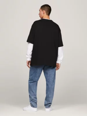Camiseta oversized com logo