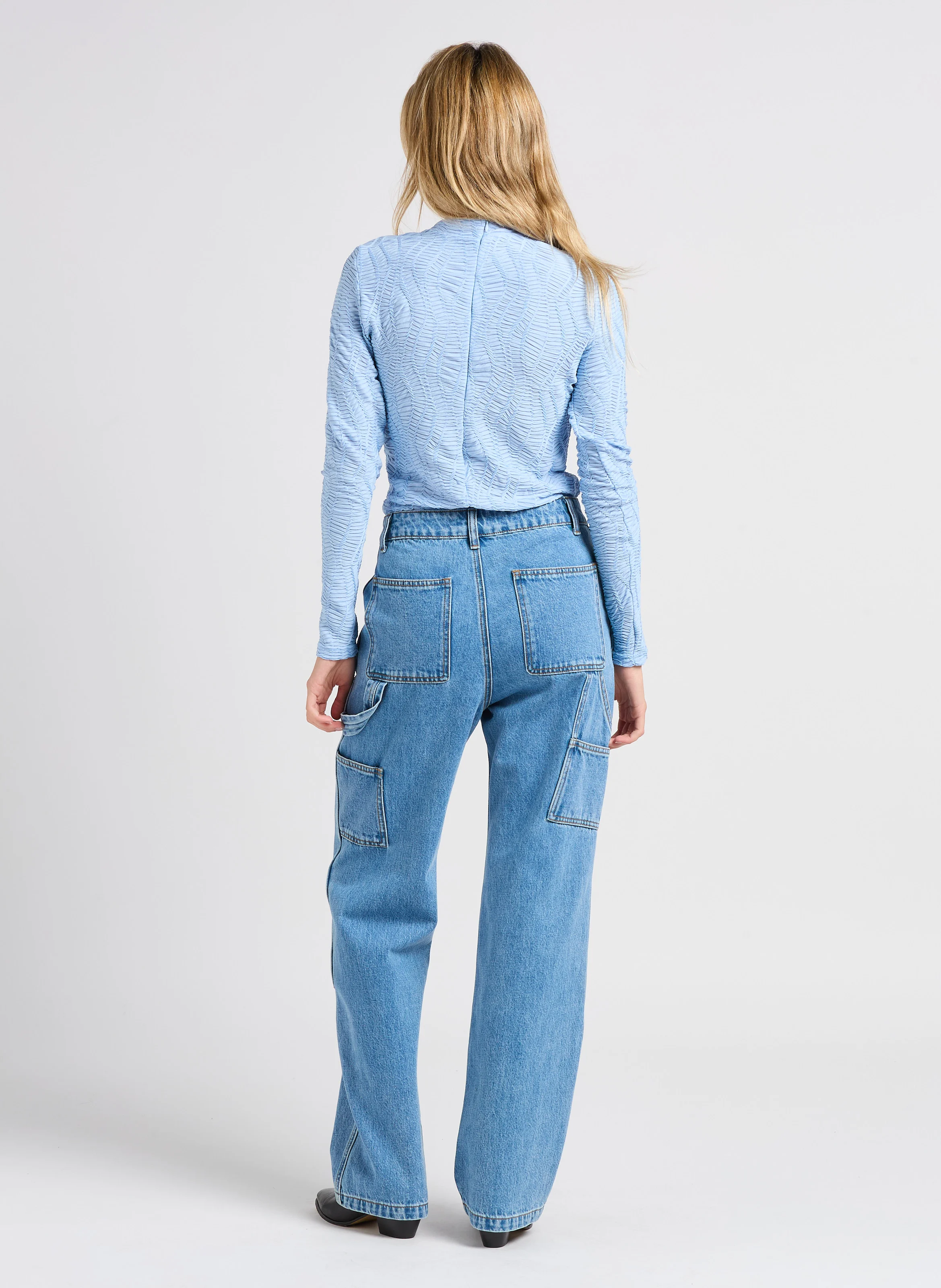 ROCA - Jean droit en coton | Bleu