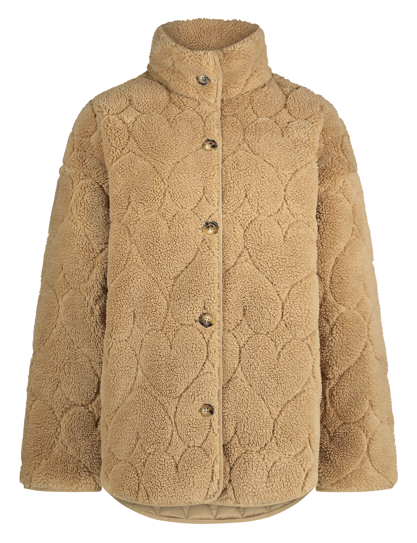 MERLE - Veste oversize en fourrure synthétique | Marron
