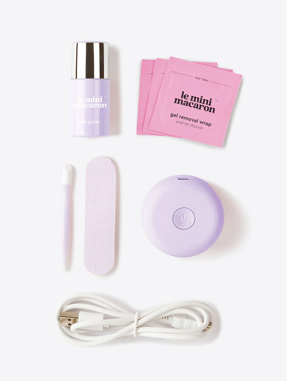 Le Mini Macaron  Gel Manicure Kit - Lilac Blossom