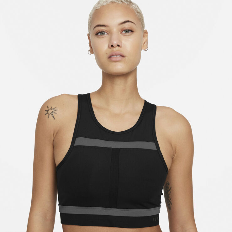 Nike Dri Fit Run Division Medium Support Sports Bh Sort