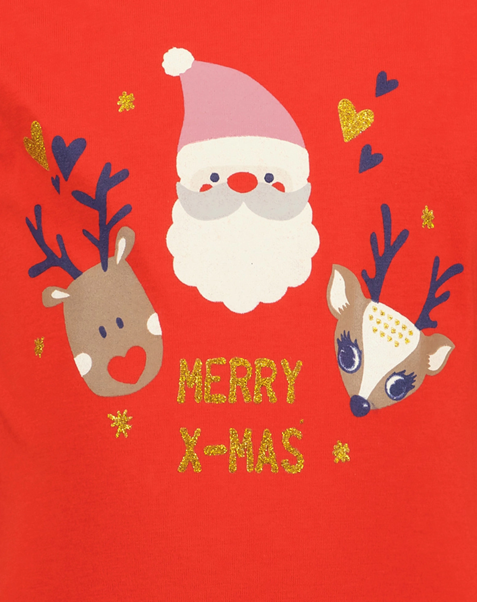 Langarmshirt MERRY X-MAS in tomate