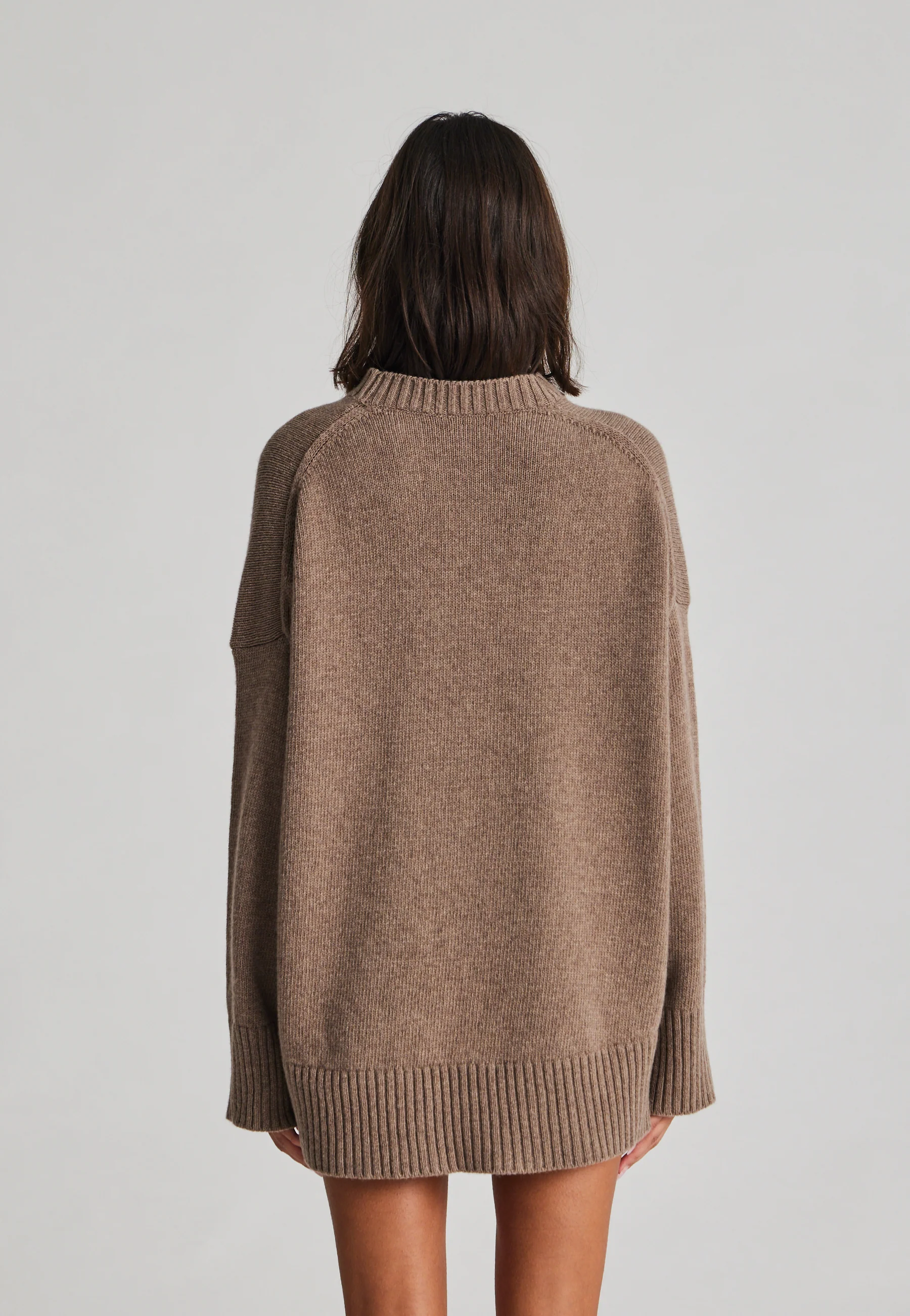 Gai+Lisva  Vigga Lambswool striktrøje - Stone Grey