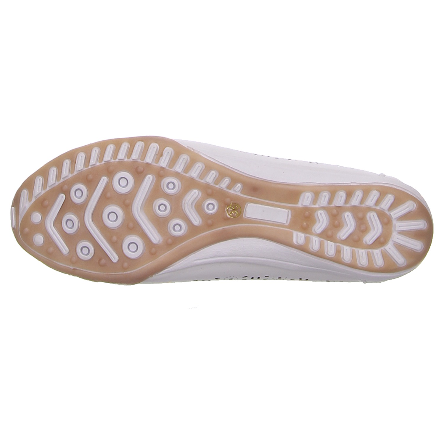 HBH Damen Ballerina weiß weiss/weiss kombi
