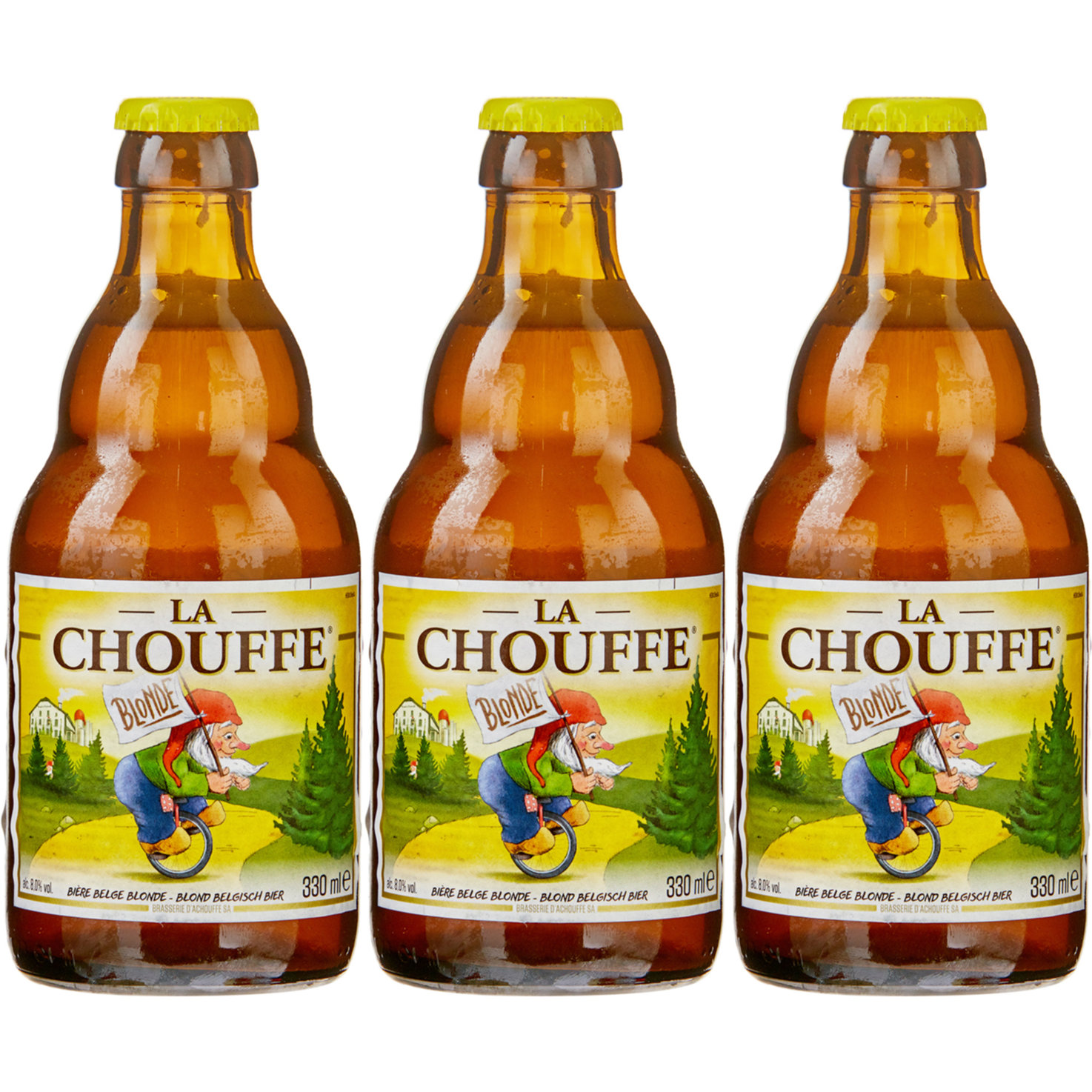 Chouffe Blonde Bier 3x 33cl -3x 33cl