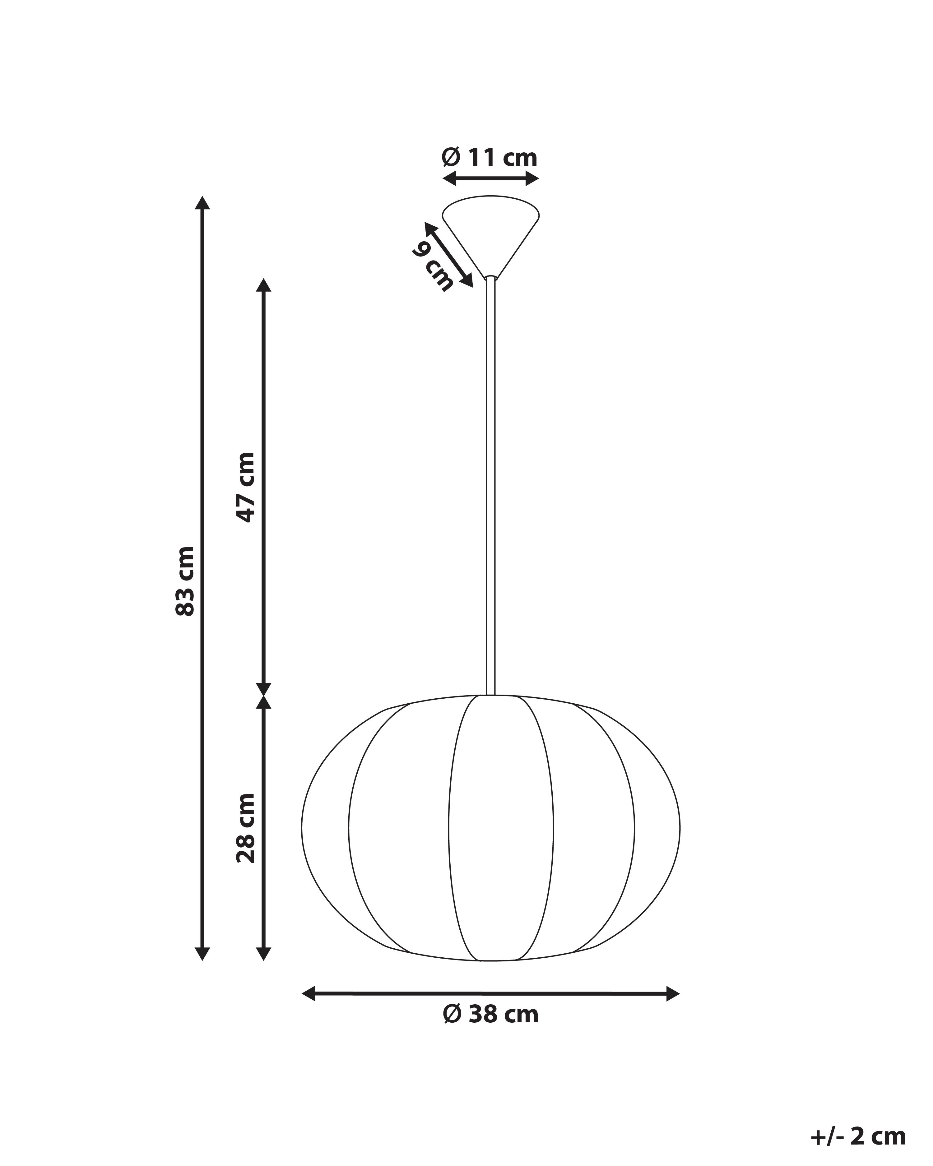 Hanglamp OKER Stof Wit