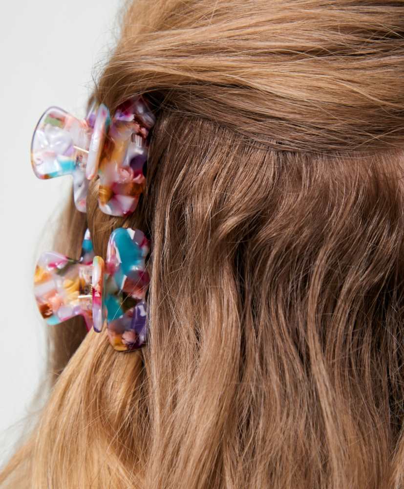 2 mini presilhas de cabelo