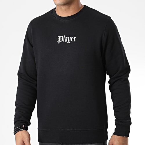 Sweat Crewneck Player Noir Blanc
