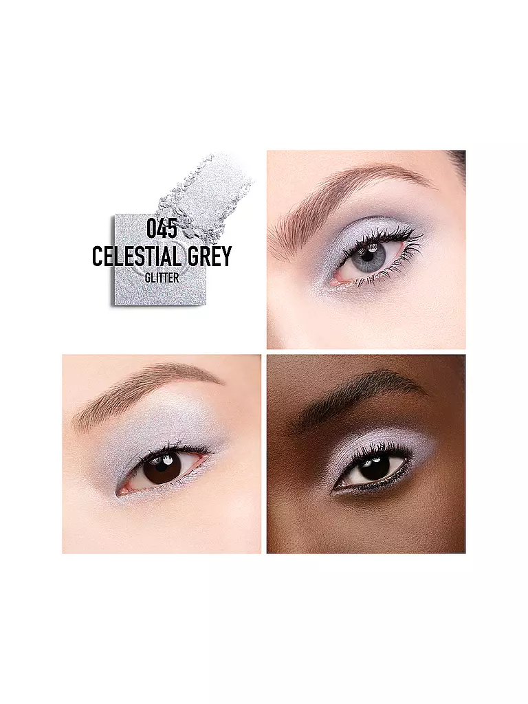 DIOR Diorshow Mono Couleur Lidschatten (045 Celestial Grey Glitter) silber