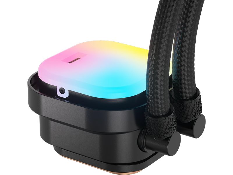 Corsair Wasserkühlung ICUE Link Titan 280 RX RGB Schwarz CPU-Flüssigkeitskühler mit RX140 RGB-Lüftern