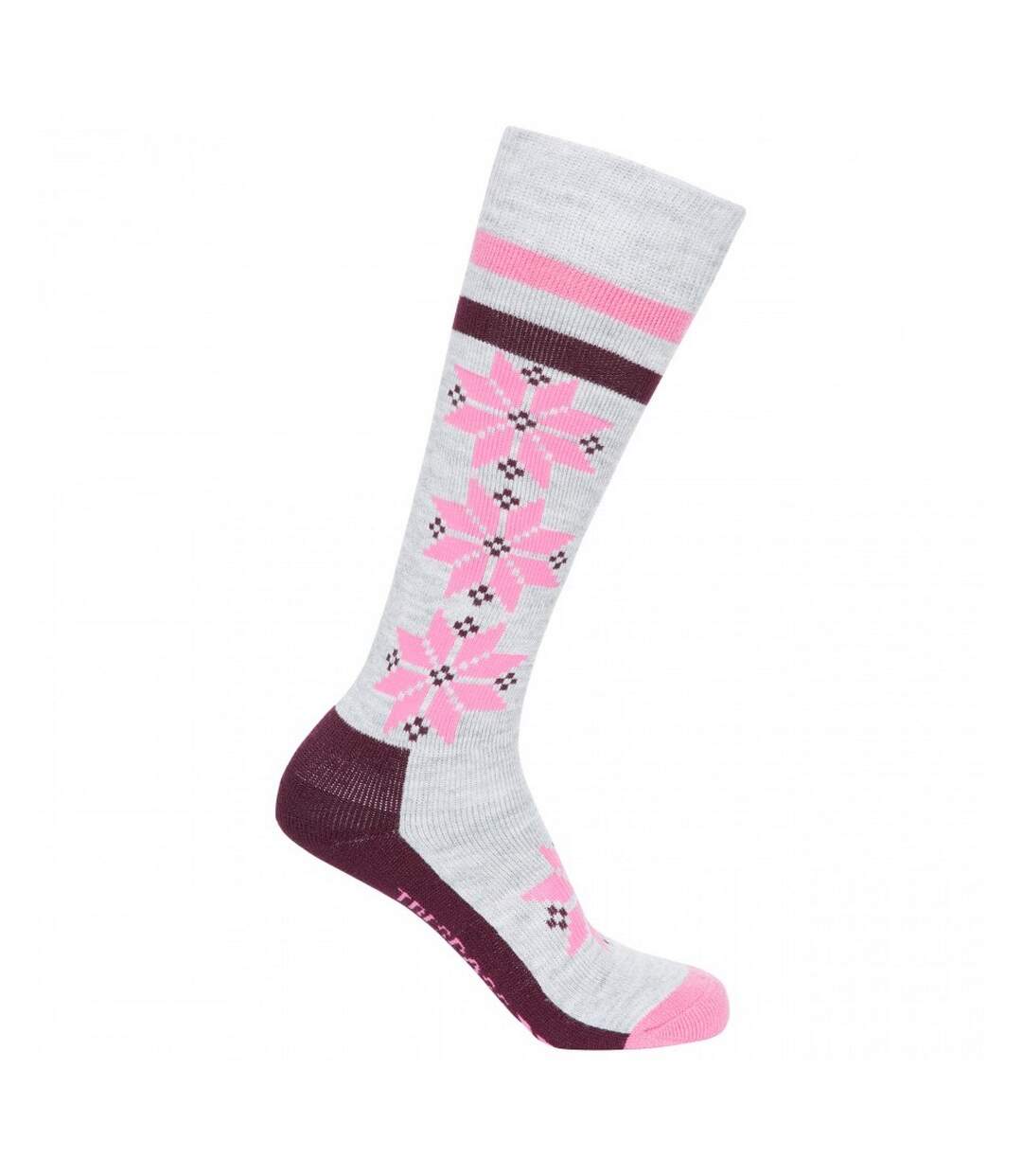 Trespass - Chaussettes de ski SNOWFALL - Femme (Gris chiné) - UTTP4921