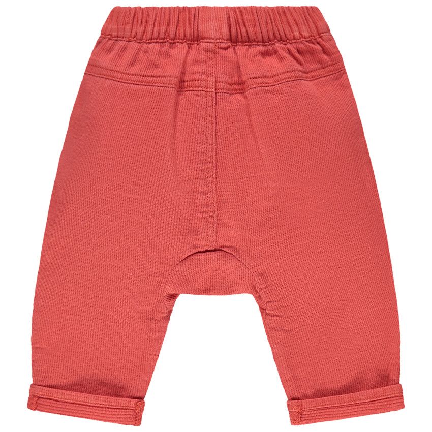 Pantalon en maille à boutons fantaisie - Corail