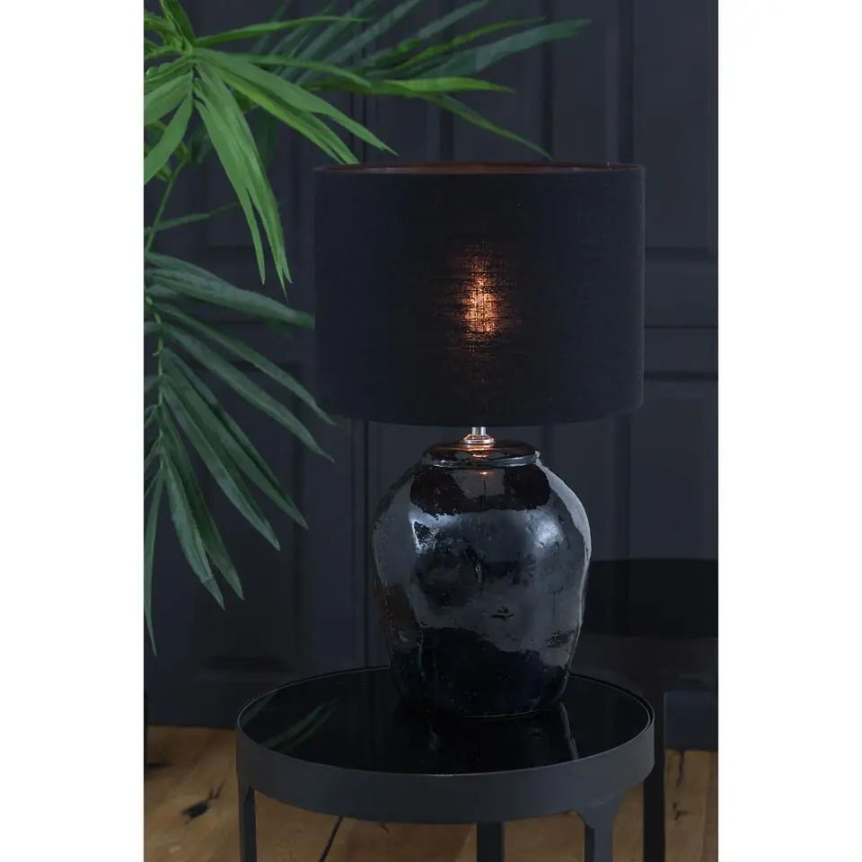 Lampenkap cilinder LIVIGNO - 40-40-30cm - zwart