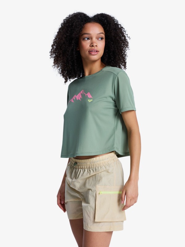 Boundless Spirit 3 T-Shirt technique à manches courtes Vert Femme