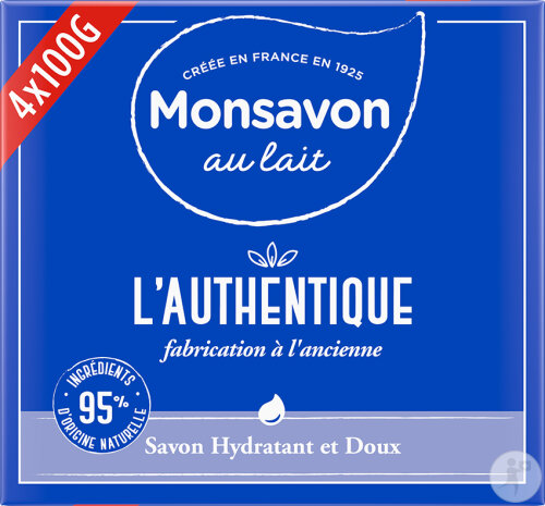 Monsavon Original Soap Bar 4x100g