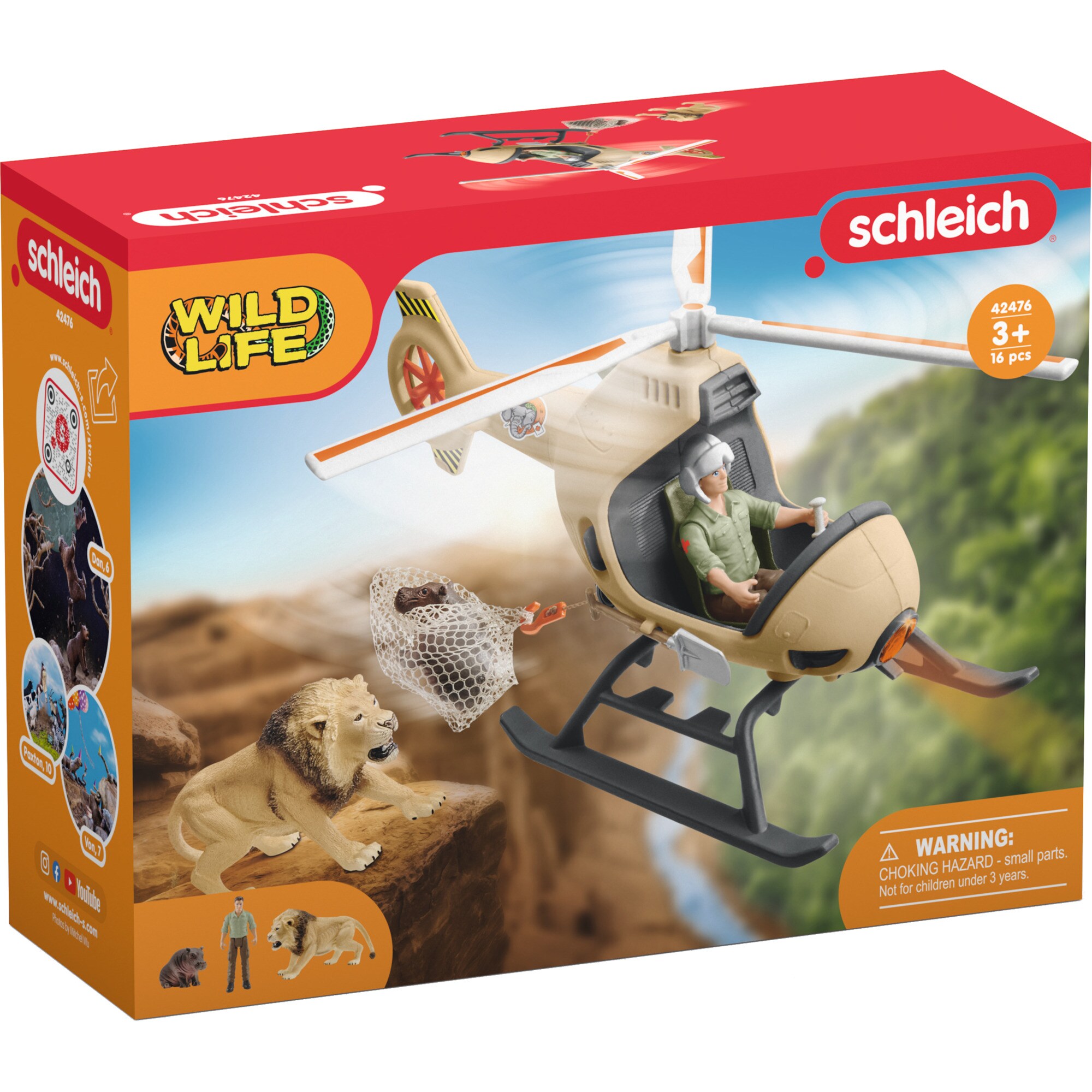 Schleich Spielfigur Wild Life Helikopter Tierrettung