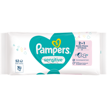 Pampers Sensitive Babydoekjes x52 Doekjes