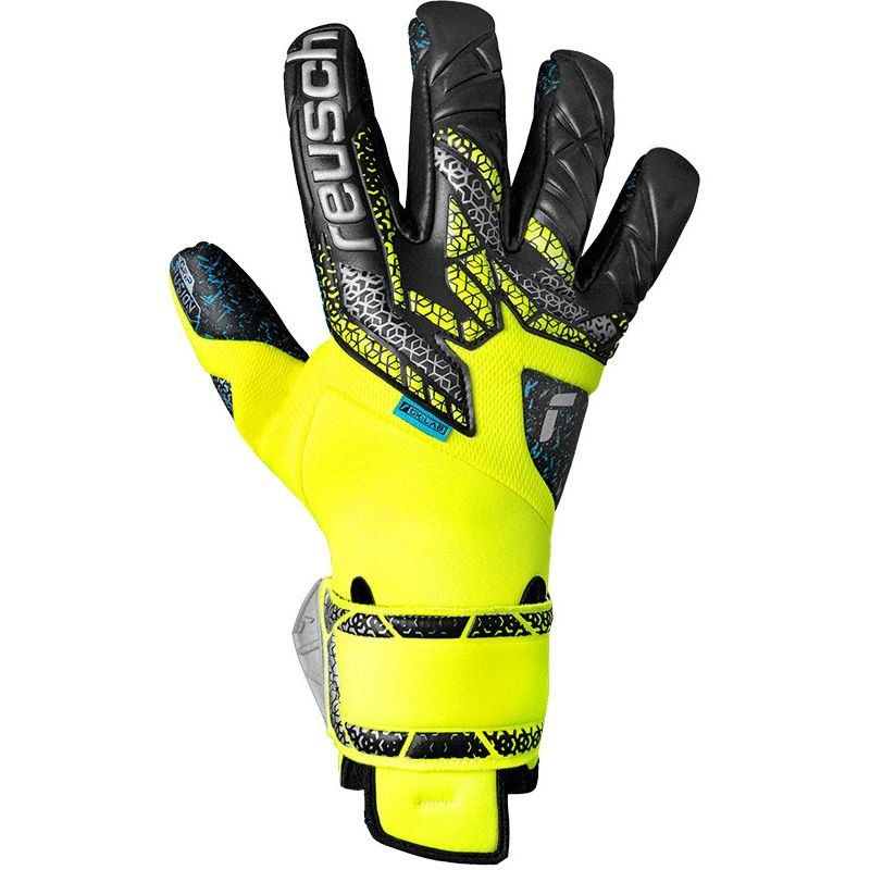 Reusch Gants de Gardien Attrakt Fusion Guardian GK:LAB - Jaune/Argenté/Noir