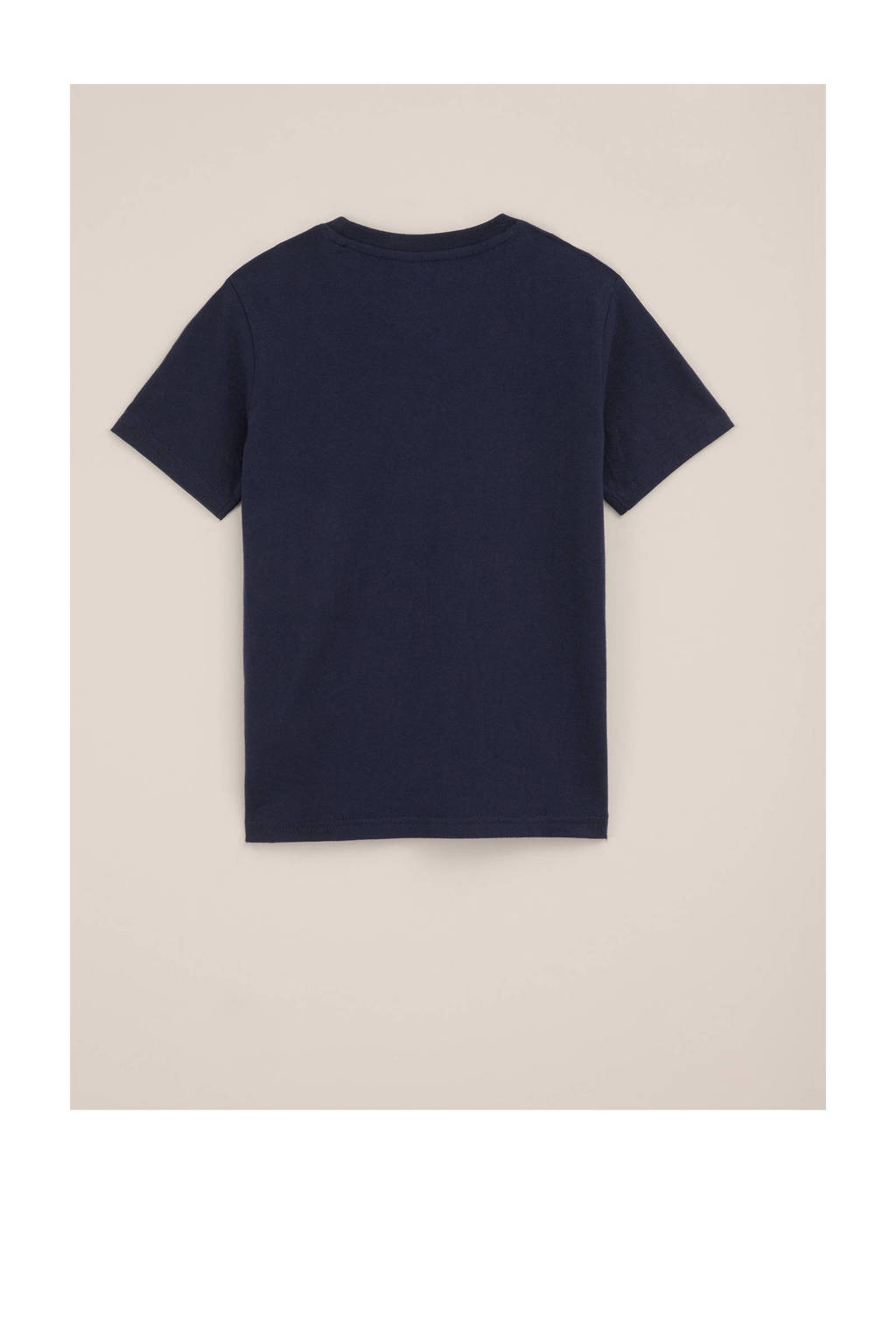 WE Fashion T-shirt met printopdruk donkerblauw