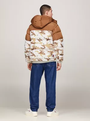 Jaqueta puffer Alaska com estampa total