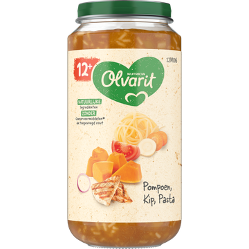 Olvarit 12+ Maanden Pompoen Kip Pasta 250g