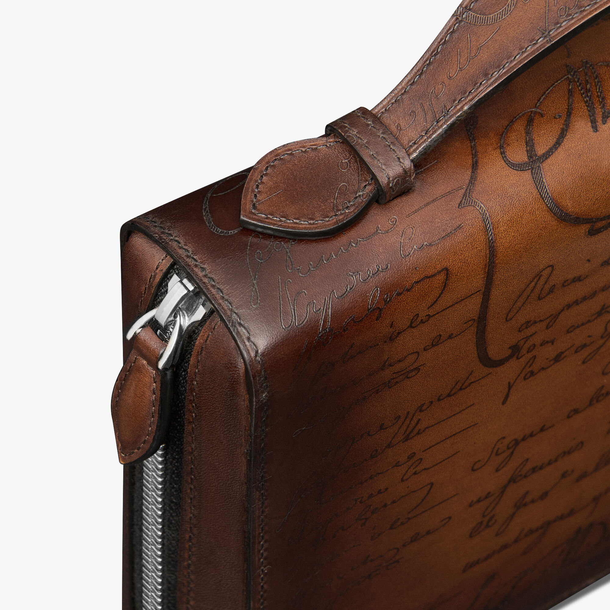 Portefeuille Zippe Itauba Wide En Cuir Scritto