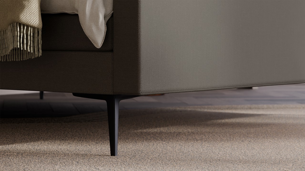 Elektrische boxspring Glade - Soft suede liver