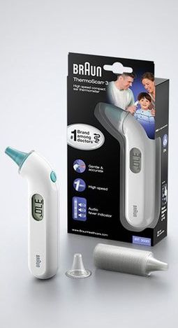BRAUN - ThermoScan 3 IRT3030 - Infrarood Oorthermometer - Compact