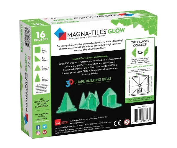 Magna-Tiles Glow 16 pcs expansion set